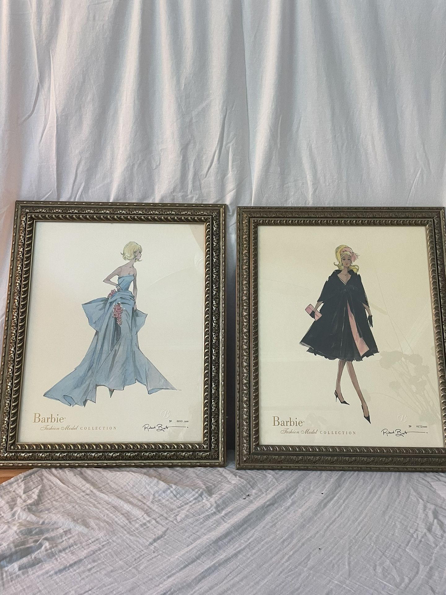 Vintage Barbie Limited Edition Framed Prints 