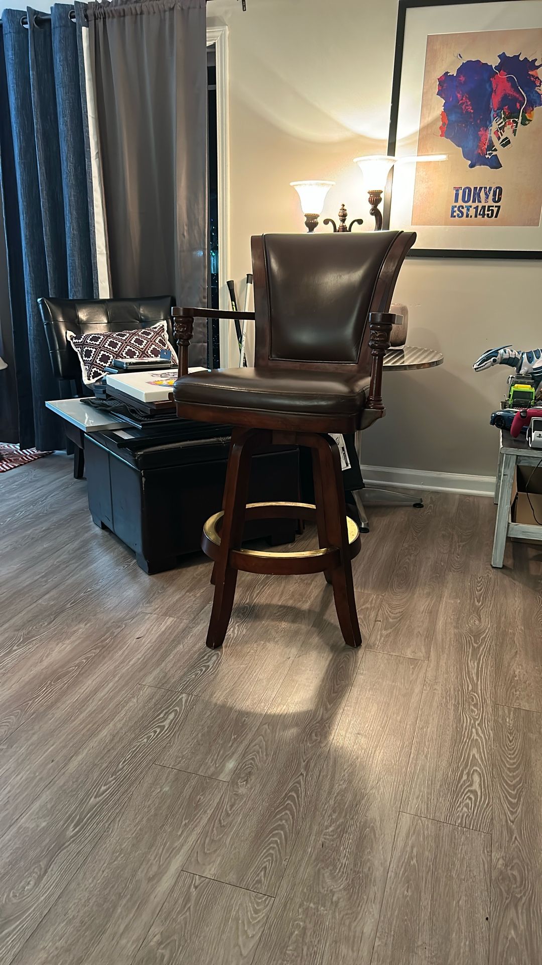 Wooden Barstool