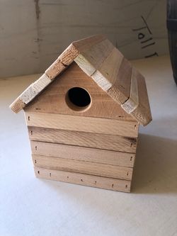 Birdhouse rusti garden decore, plants flowers, vegetables.