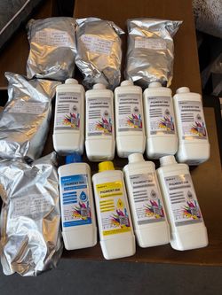 DTF Printer Ink & TPU Powder Bundle – AUDLEY – New & Unopened