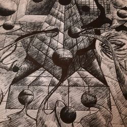 Ink Drawing By Artist Luis Rafael Perez *Will Receive Copy Of The Drawing