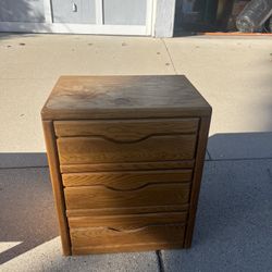 FREE Wood 3 Drawer Nightstand