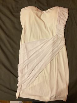 Foreign exchange white dress
