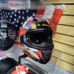 LS2 Full-Face Motorcycle Helmet size large DOT approved