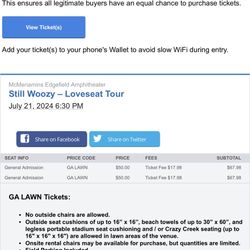 2 Tickets: Still Woozy @ Edgefield 