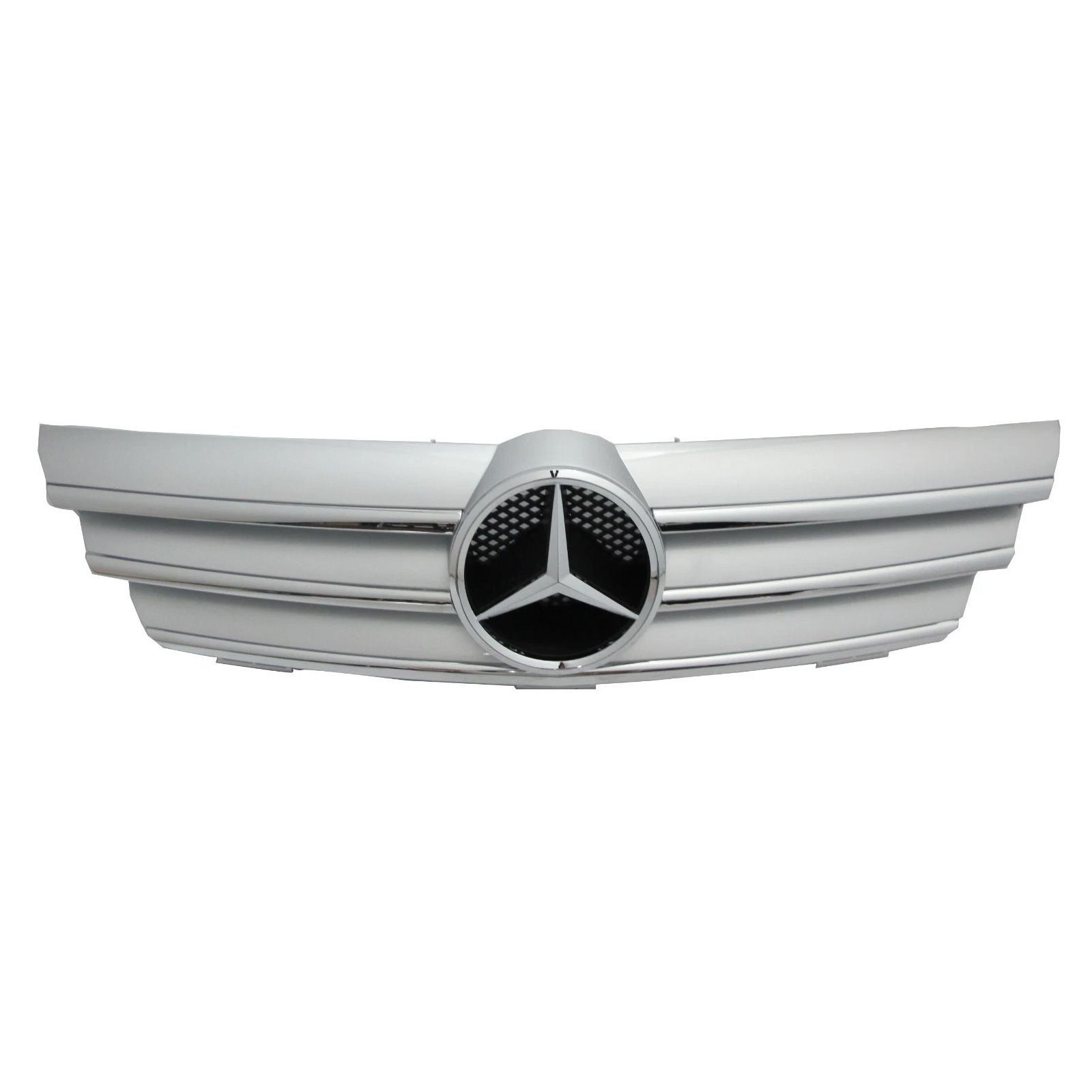 Fits 2002-2005 Mercedes-Benz W203 C-Class Coupe Front Bumper Upper Grille Chrome