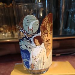 Vintage Star Wars Luke Skywalker Glass Never Used