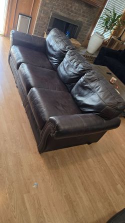 Leather couch