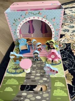 Princess Playhouse  With Wooden Figures