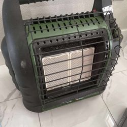 Mr. Heater 4000-18000 BTU Green Big Buddy Portable Liquid Propane Heater 'EUC'