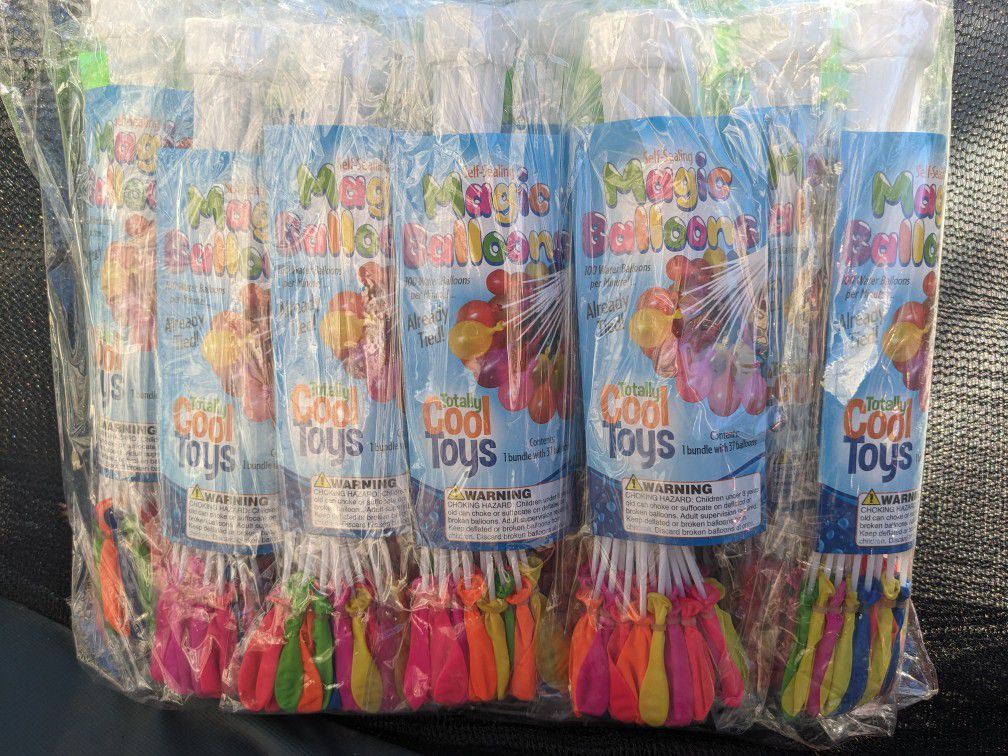 Whole Pack Of Magic Water Balloons Self Tie 42 Bunches