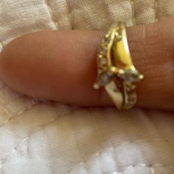 Anillo De Mujer 14 Kt
