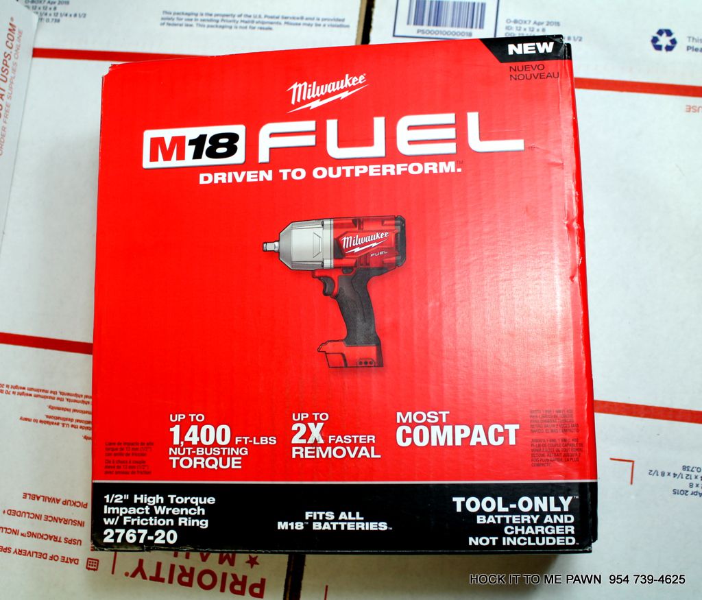 New Milwaukee M18 FUEL 1/2" High Torque Impact Wrench W Friction Ring 2767-20