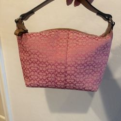 Vintage Pink Small Coach Bag 