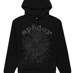 All Black Sp5der Hoodie