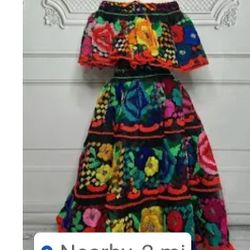 Traje 2pcs Kids Chapas Tradicional 