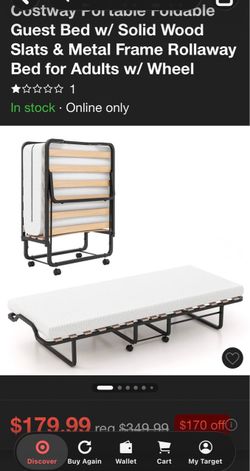 Costway foldable bed