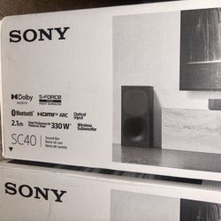 Sony 330 Watt (HT-SC40) 2.1CH Soundbar Home Theater System – Wireless Subwoofer, Dolby Audio