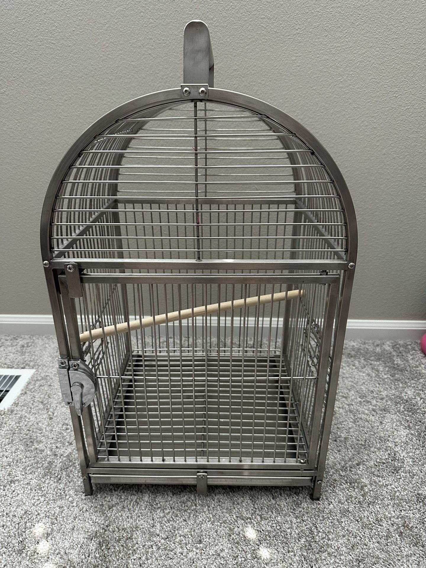 Large Stainless Steel Travel Birdcage