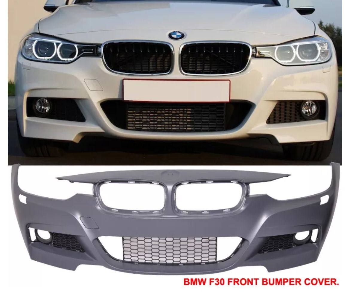 12-18 BMW F30 M-Tech M Sport Front Bumper Conversion w/ Fog Light Cover -PP