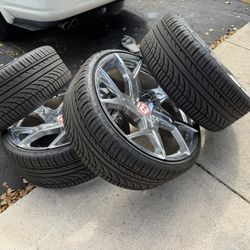 22” Rims With New Tires 5X114.3 $500 Obo