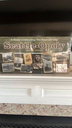 Rare Seattle-Opoly History Edition Board Game - Brand New Sealed