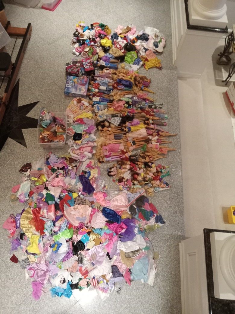 Extensive Large DOLL COLLECTION, Minis, Clothes, Accessories 
