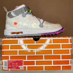 Off-White x Nike Air Force 1 Mid White Men's Size 11 DO6290-100
