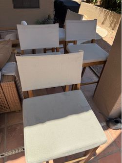 Set 4 barstool chairs 29” seat height