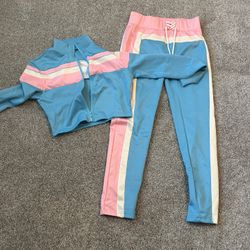 Pink and Blue Jump Suit