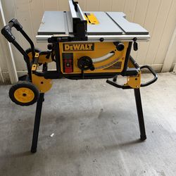 DEWALT 15 Amp Corded 10 in. Job Site Table Saw with Rolling Stand$430