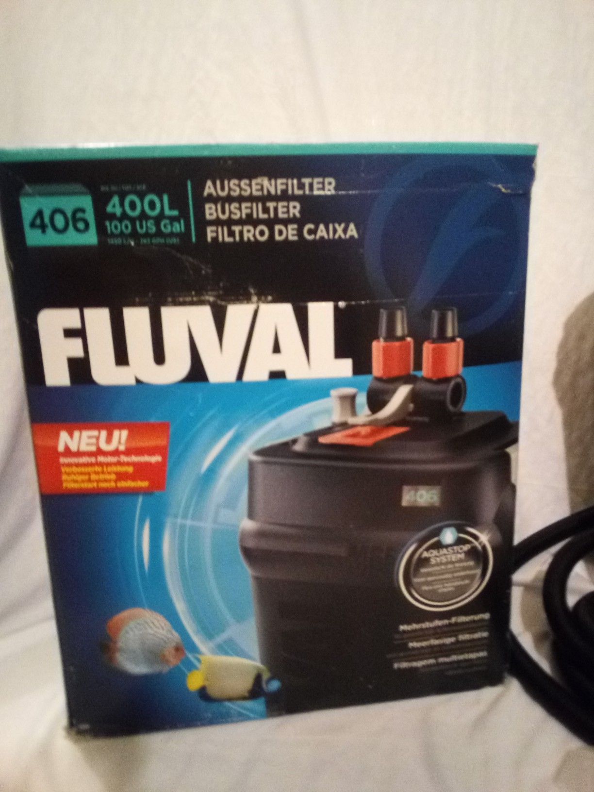 New Fluval 406 Canister Filter 100 Gal