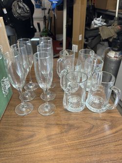 Champagne And Beer Glasses (sets Of 6)