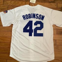 White Los Angeles Dodgers Jackie Robinson Jersey 