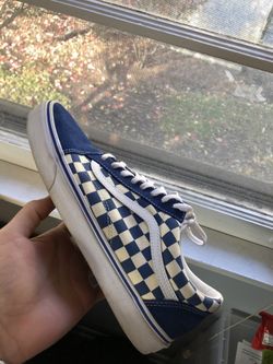Vans old skool blue checkered checkerboard size 11