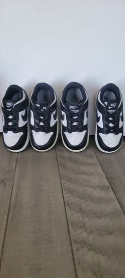 2 PAIR OF NIKES BOTH SIZE 7C IN GOOD CONDITION