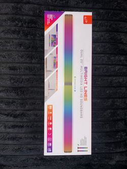 LIVS Dual 20" Multicolor LED Wireless RGB Sound Bar with Remote Control