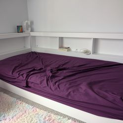Twin sized bed frame and mattress