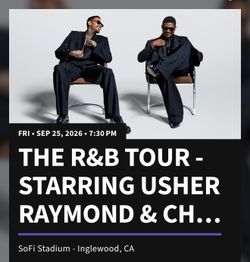 Usher and Chris Brown Concert - Inglewood, CA 9/25 Friday