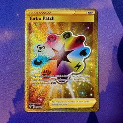 Turbo Patch - 200/189 (Gold Secret Rare) SWSH03: Darkness Ablaze Pokémon TCG