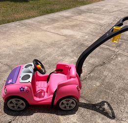 Kids push car