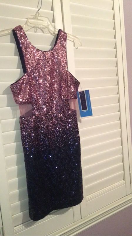 Sequin cut-out party dress