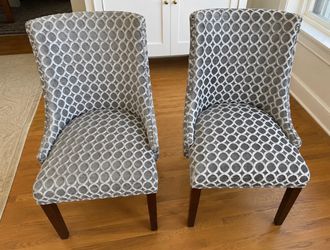 Two upholstered chairs