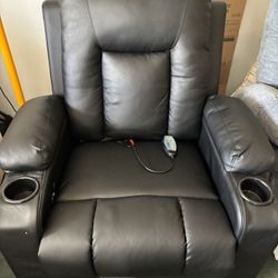 Black leather Massage chair!