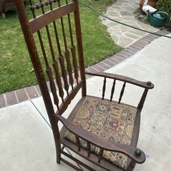 Antique Wooden Nursing Chair 1800S.