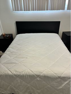 IKEA bed and nightstands