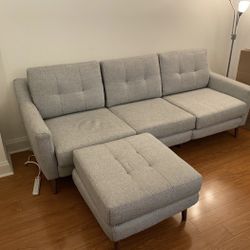 Burrow sofa and ottoman