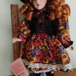 COWGIRL PORCELAIN DOLL 