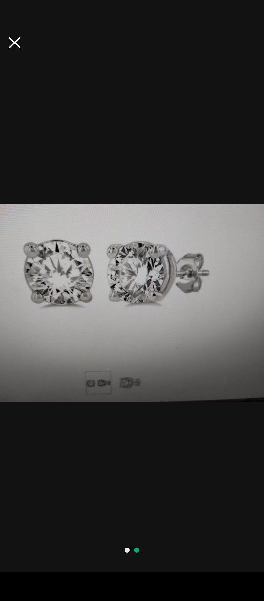1 1/2 CARAT LAB GROWN DIAMOND EARRINGS 