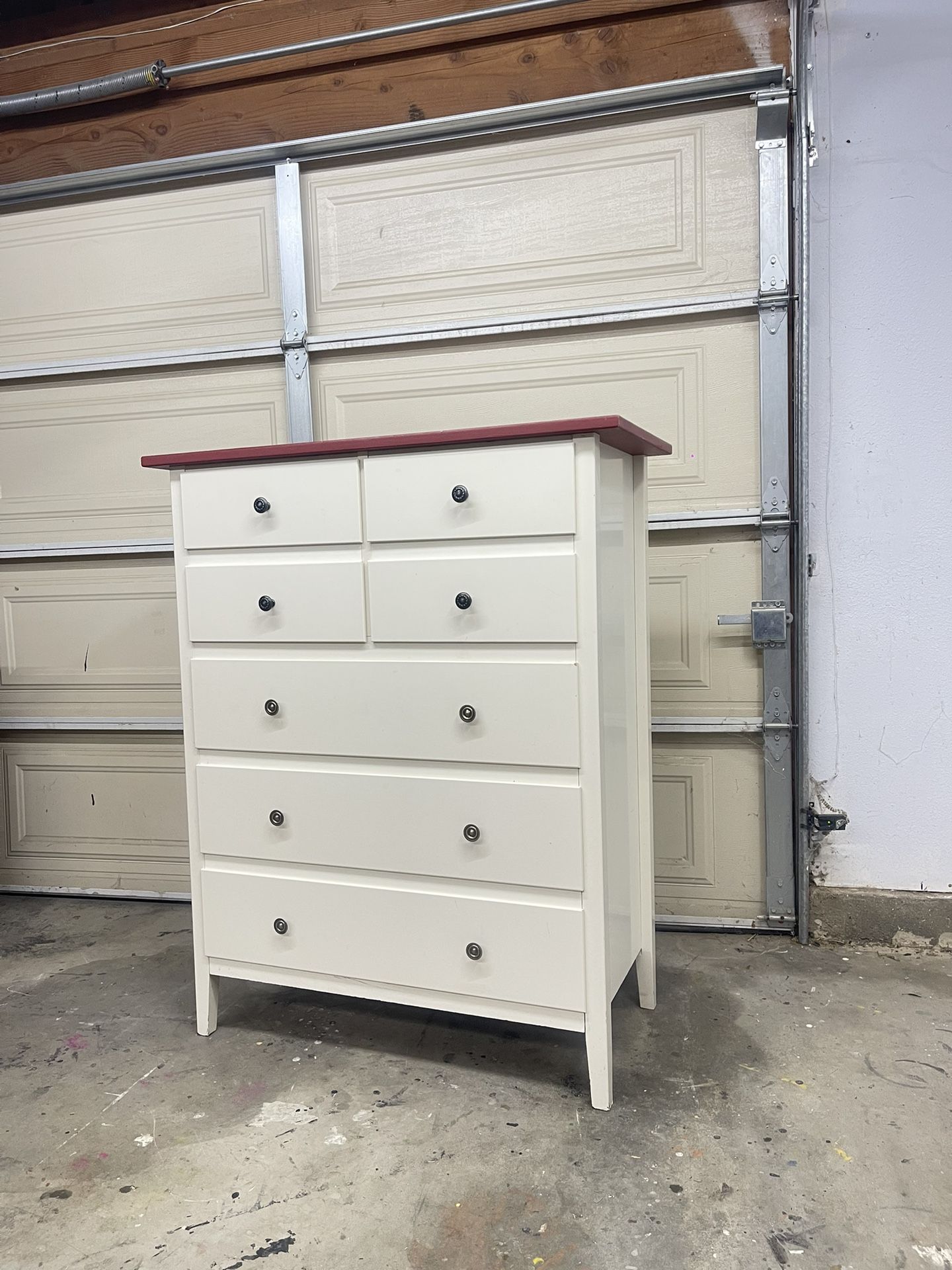 White Vanity Dresser 7 Drawer Clothing Accessories Dressing Organizer,